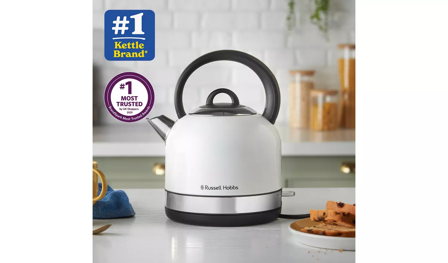 Russell Hobbs Worcester Dome Kettle White 23904