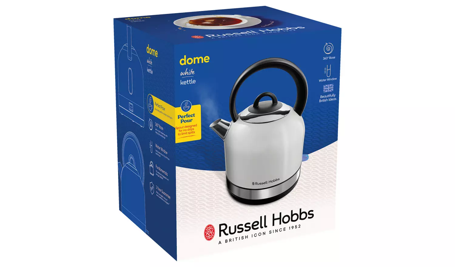 Russell Hobbs Worcester Dome Kettle White 23904