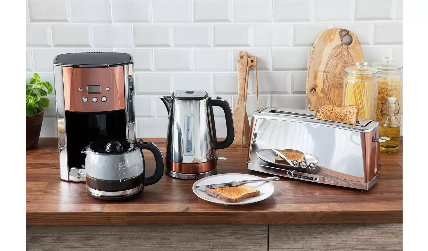 Russell Hobbs Luna Quiet Boil Copper Jug Kettle 24280