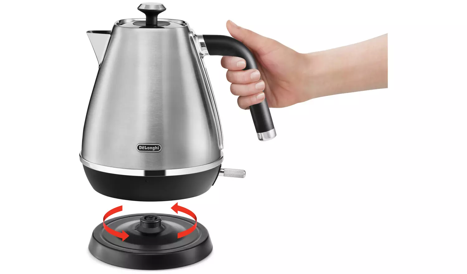 De'Longhi KBI3001.M Distinta Moments Kettle-Stainless Steel