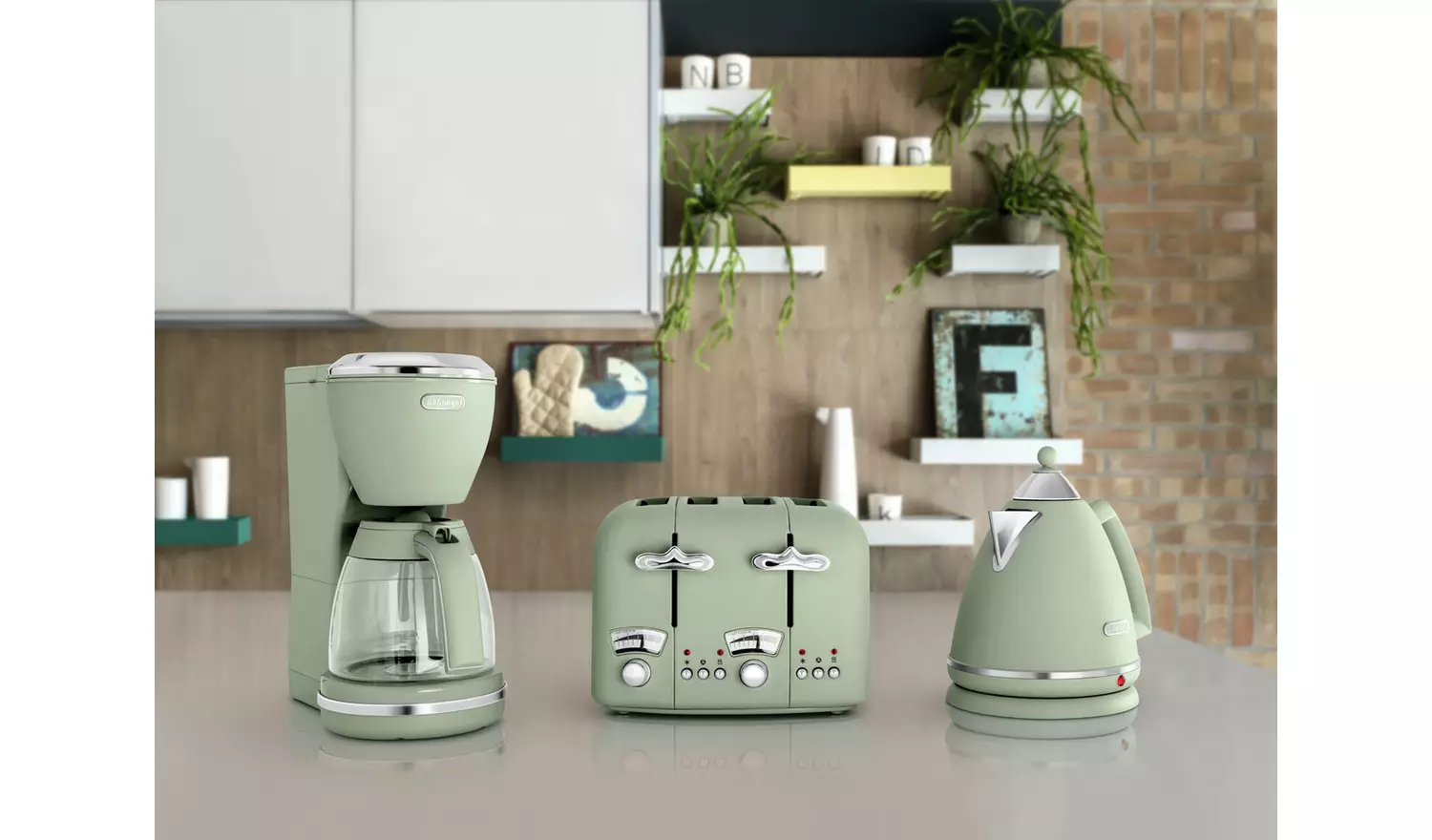 De'Longhi KBX3016.GR Argento Flora Kettle - Green