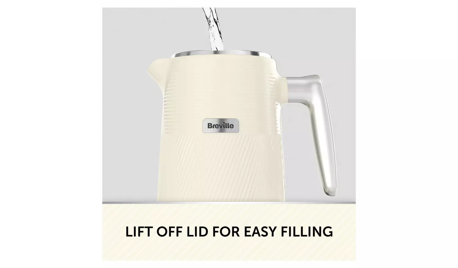 Breville VKT179 Obliq Kettle - Cream