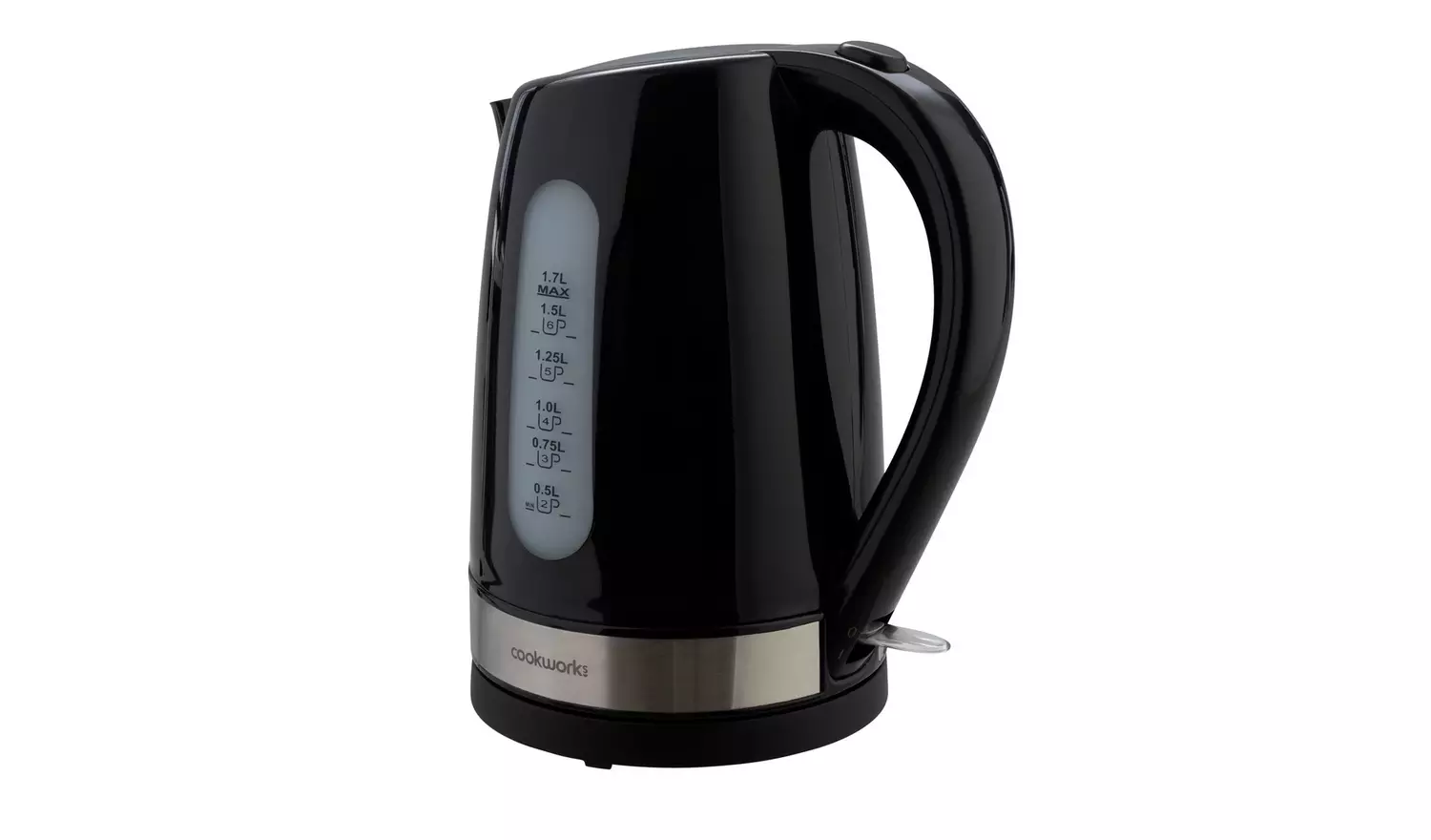 Cookworks Plastic Illuminated Kettle - Black
