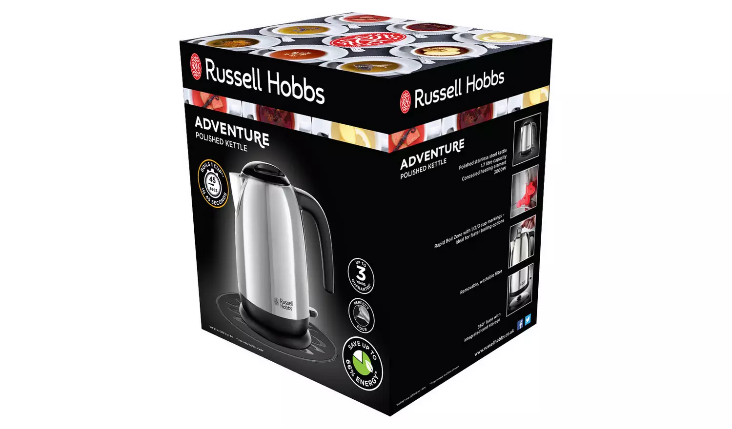 Russell Hobbs Stainless Steel Adventure Kettle 23911