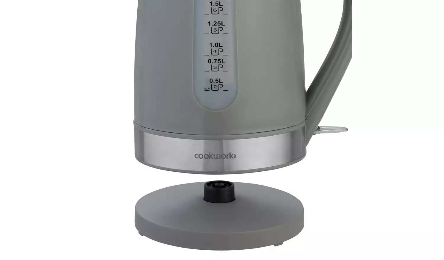Cookworks Plastic Illuminated Kettle - Grey