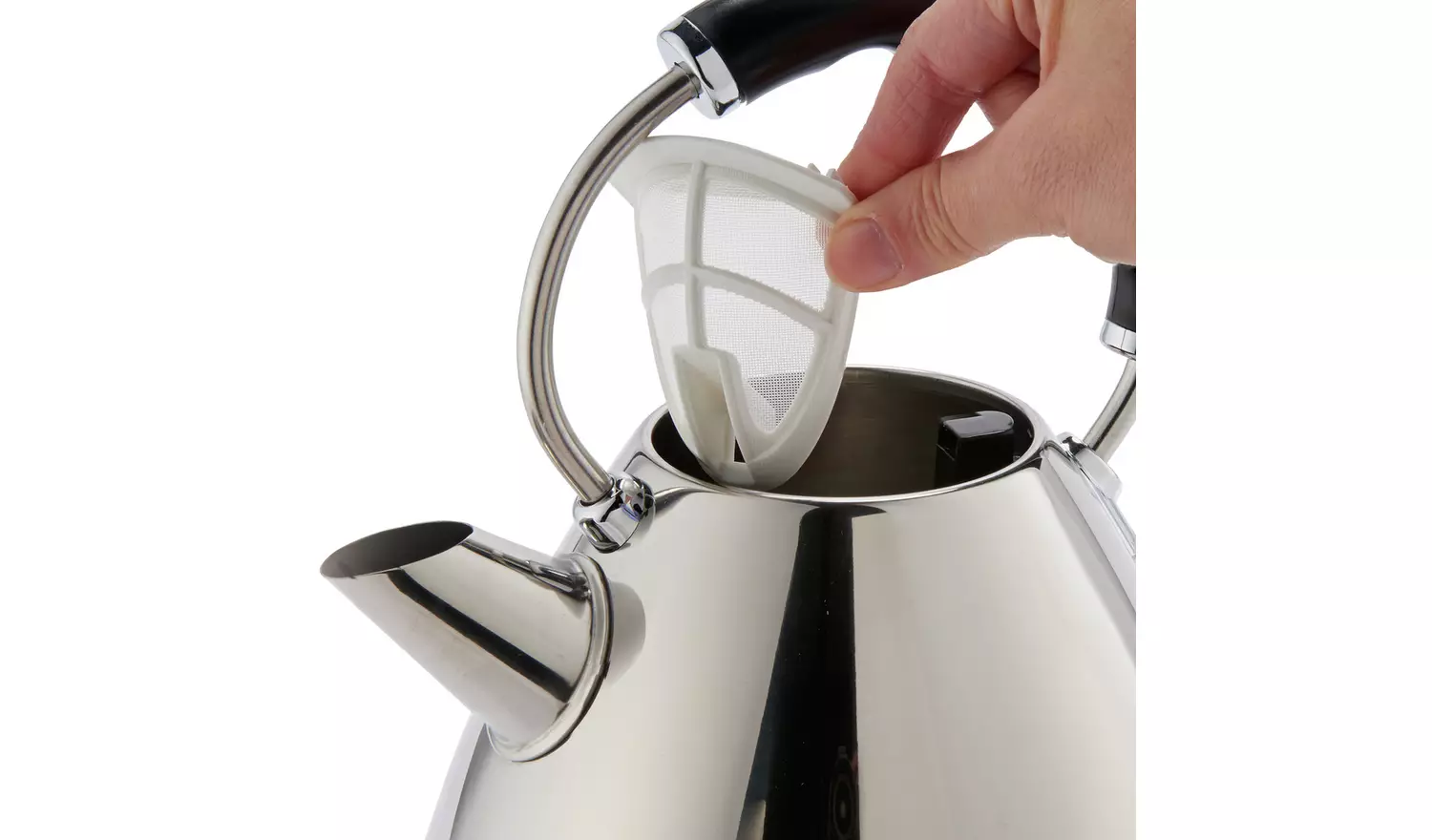 Cookworks Pyramid Kettle - Stainless Steel