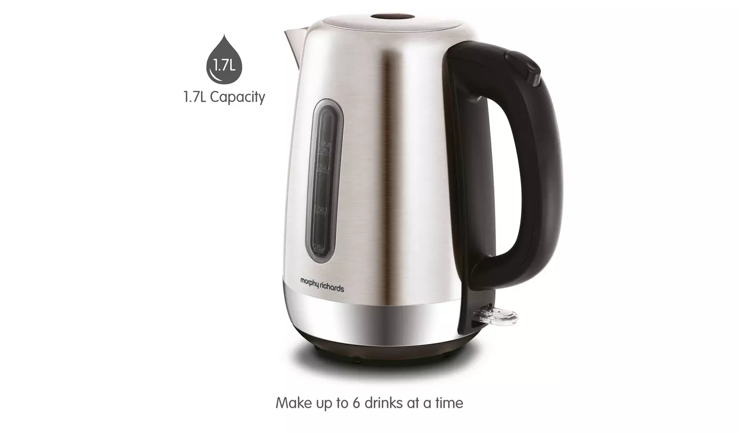 Morphy Richards 102786 Equip Jug Kettle - Brushed
