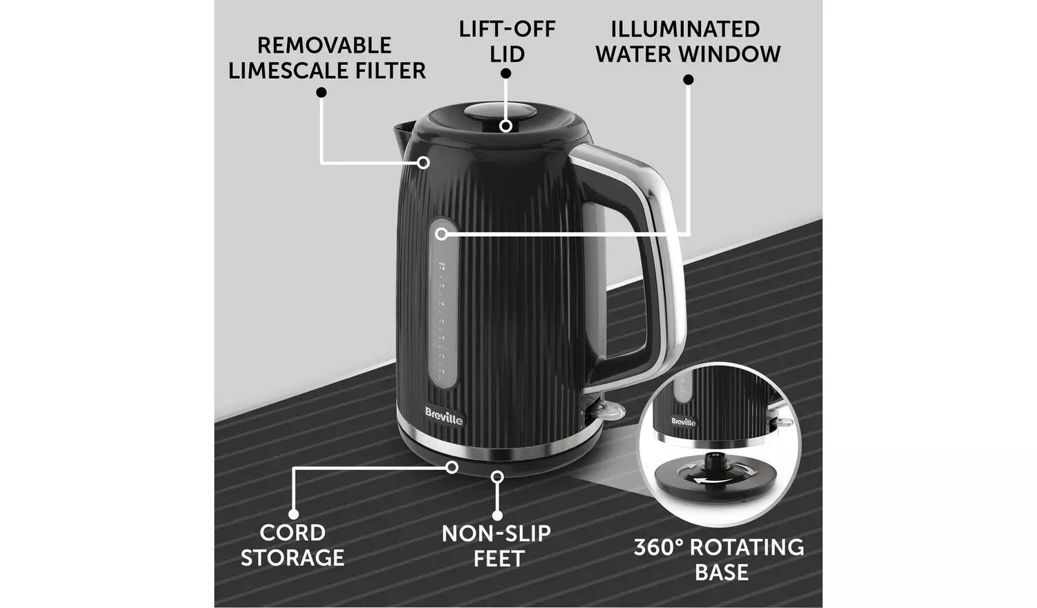 Breville VKT221 Bold Kettle - Black