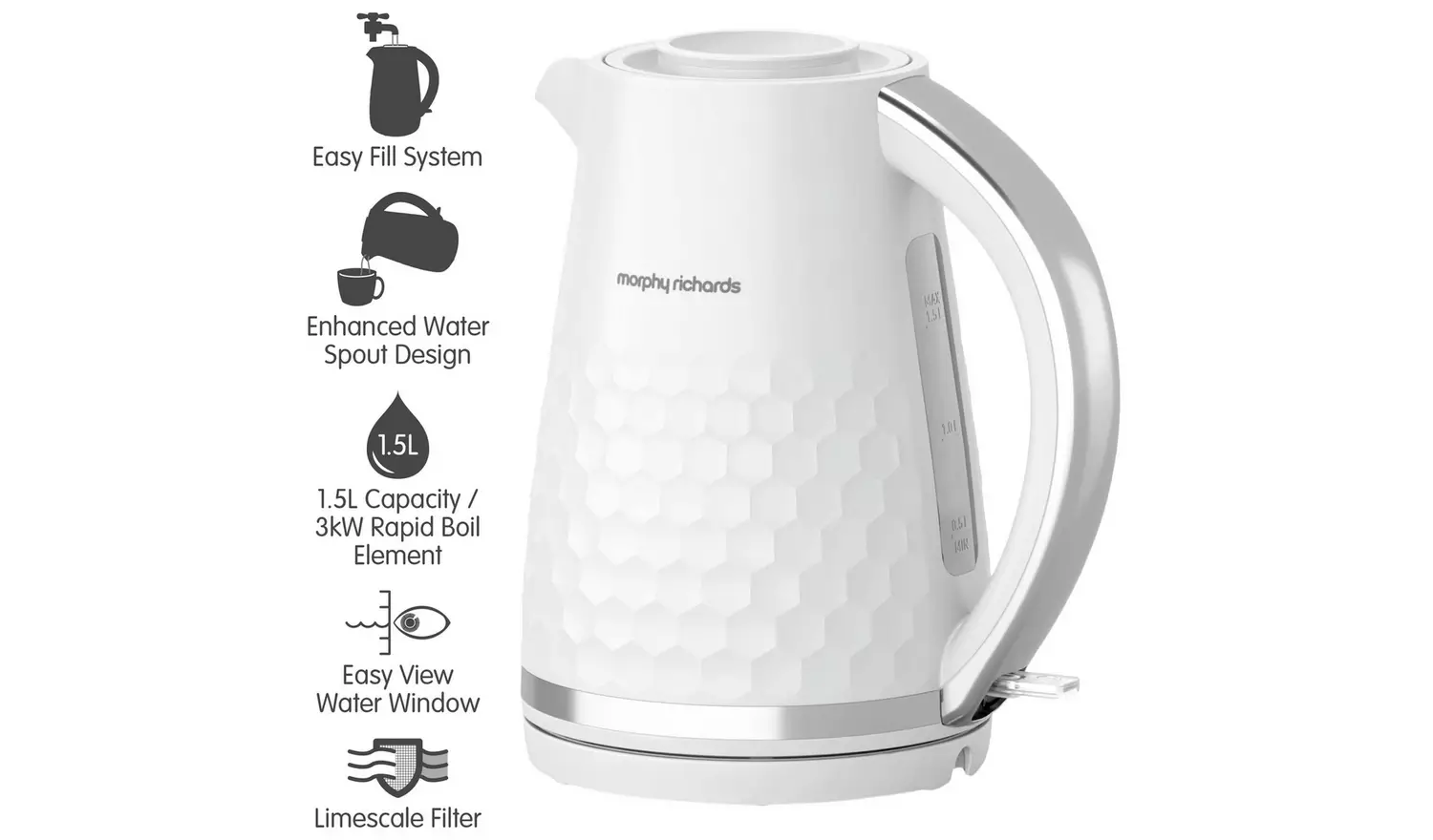 Morphy Richards 108274 Hive Kettle - White