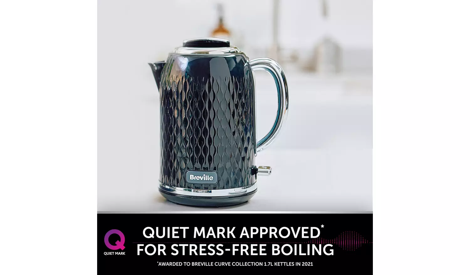 Breville VKT017 Curve Kettle - Black and Chrome