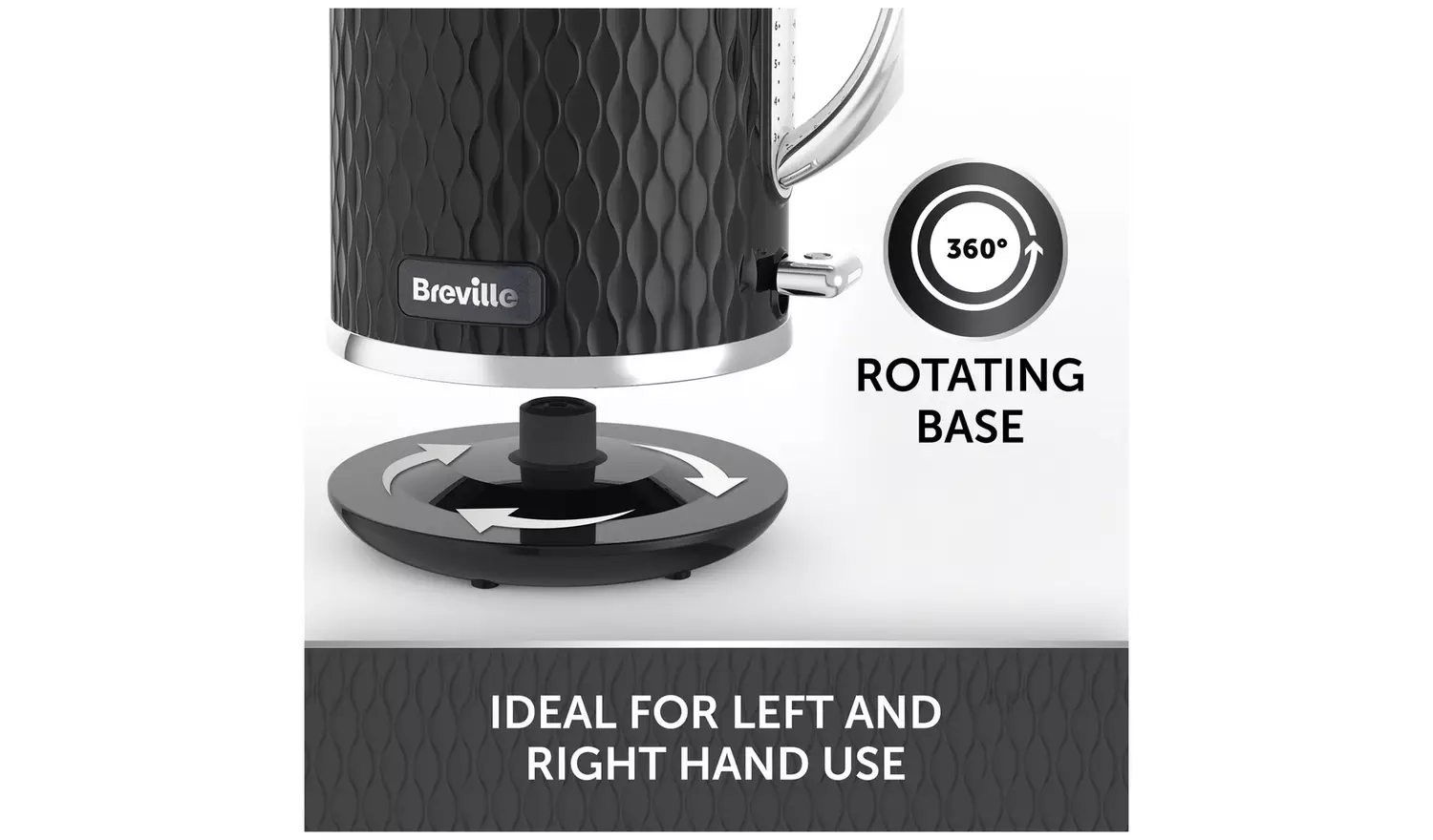 Breville VKT017 Curve Kettle - Black and Chrome