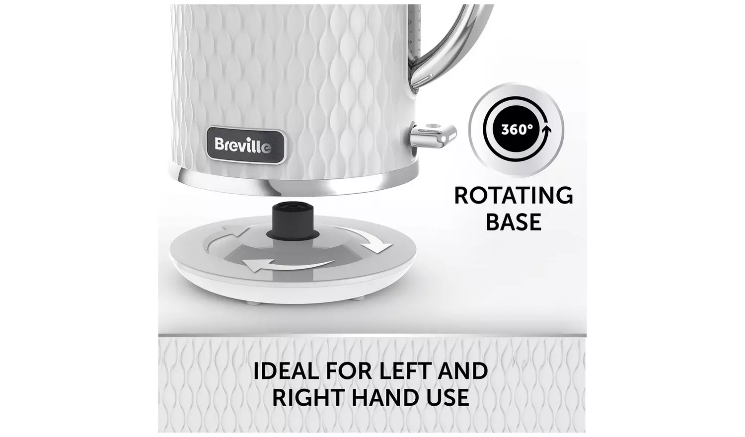 Breville VKT117 Curve Kettle - White and Chrome