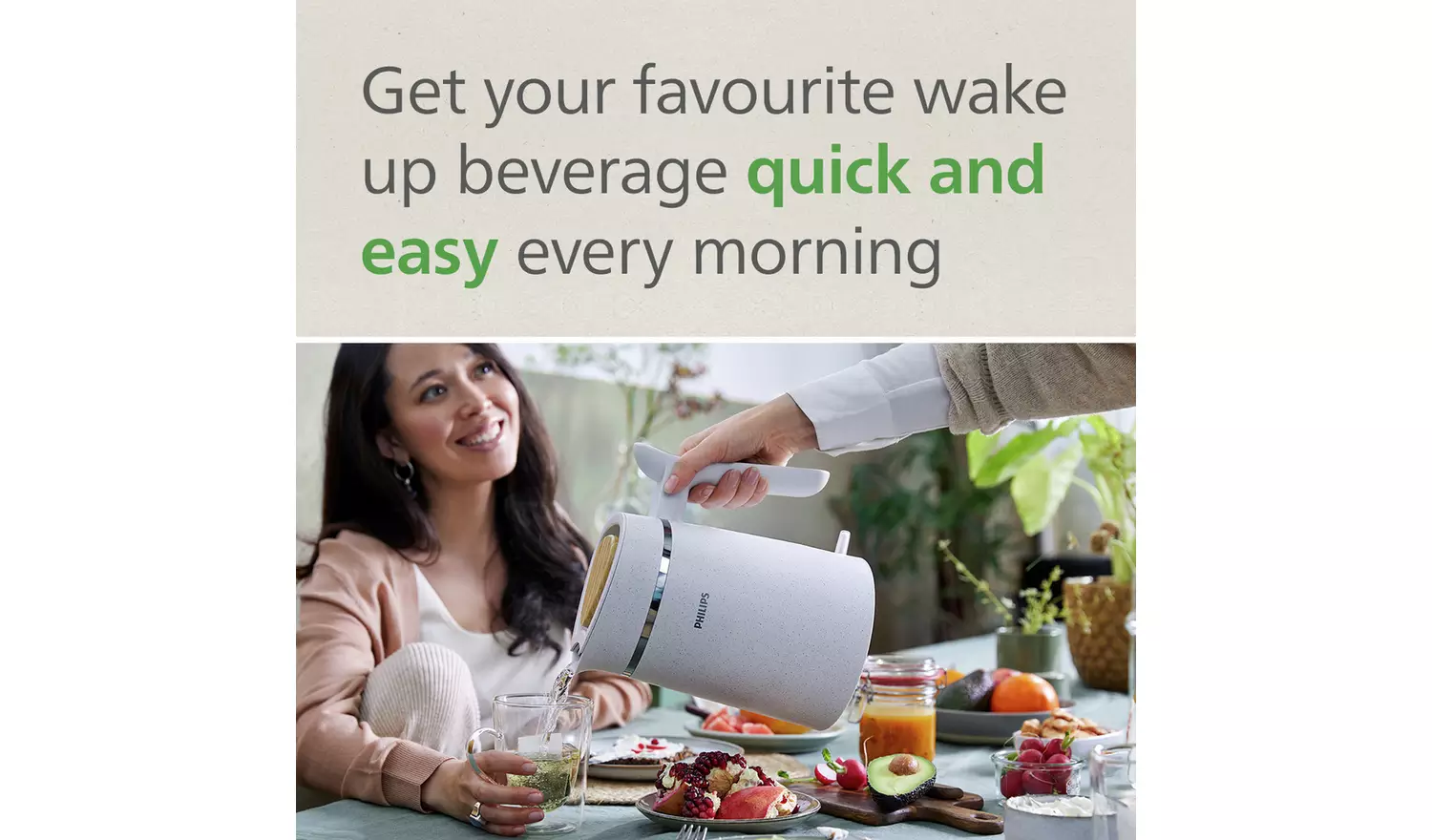 Philips HD9365/11 Conscious Collection Kettle - White