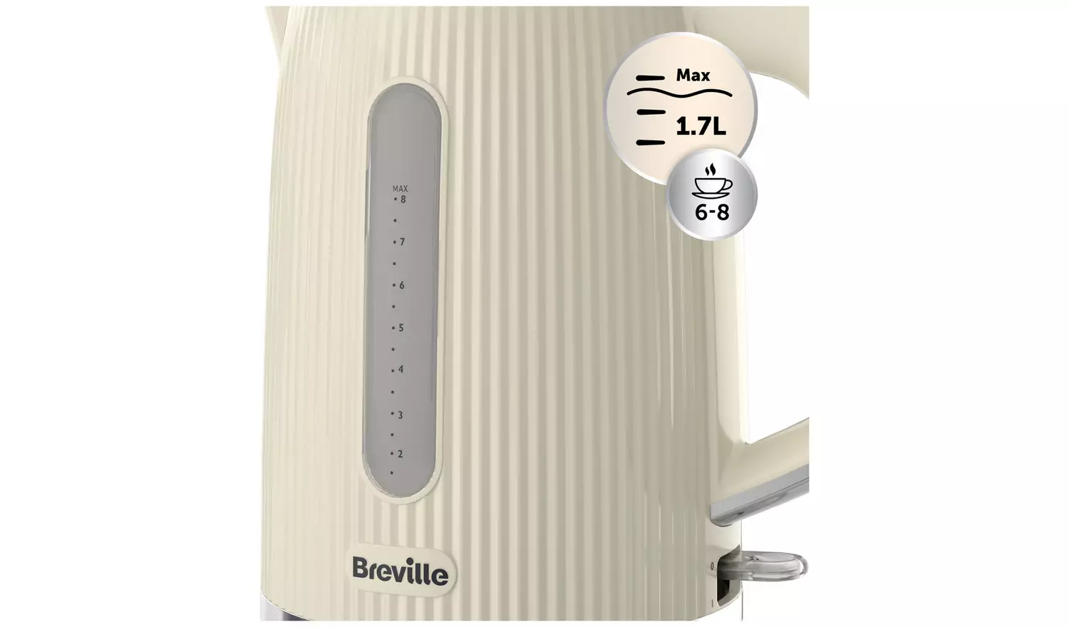 Breville VKT223 Bold Kettle - Cream and Silver