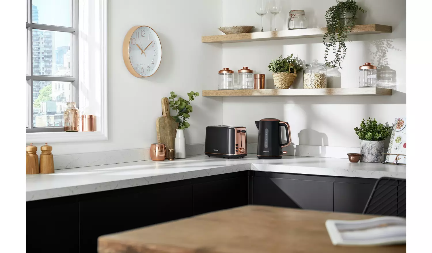 Kenwood ZJP05.C0DG Abbey Kettle - Dark Grey & Rose Gold