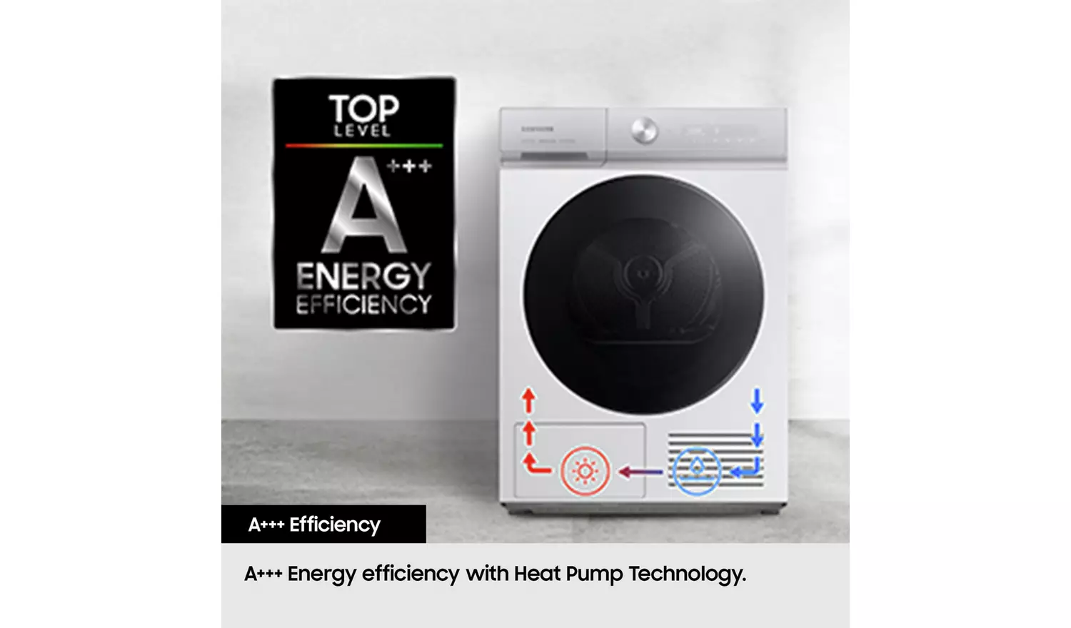 Samsung DV90T6240LE/S1 9KG Heat Pump Tumble Dryer - White