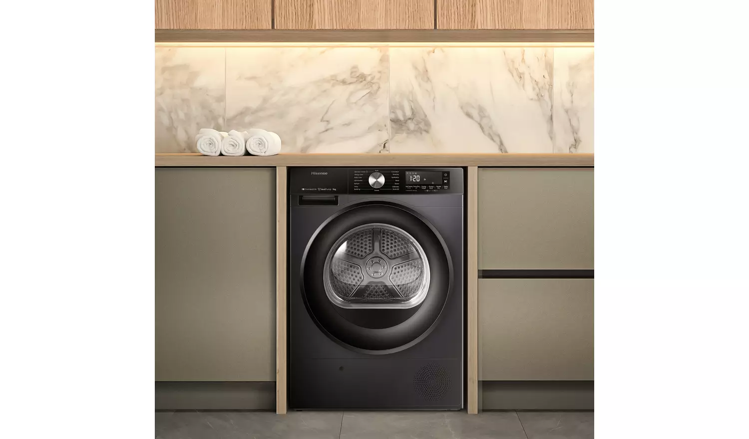 Hisense DH3S902BB3 9KG Heat Pump Tumble Dryer - Black