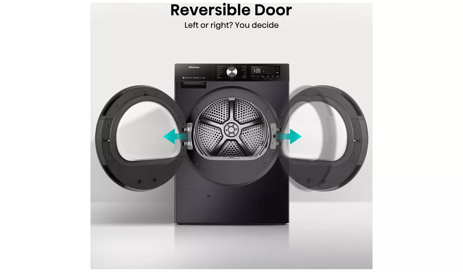 Hisense DH3S902BB3 9KG Heat Pump Tumble Dryer - Black