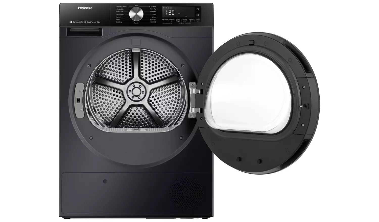 Hisense DH3S902BB3 9KG Heat Pump Tumble Dryer - Black