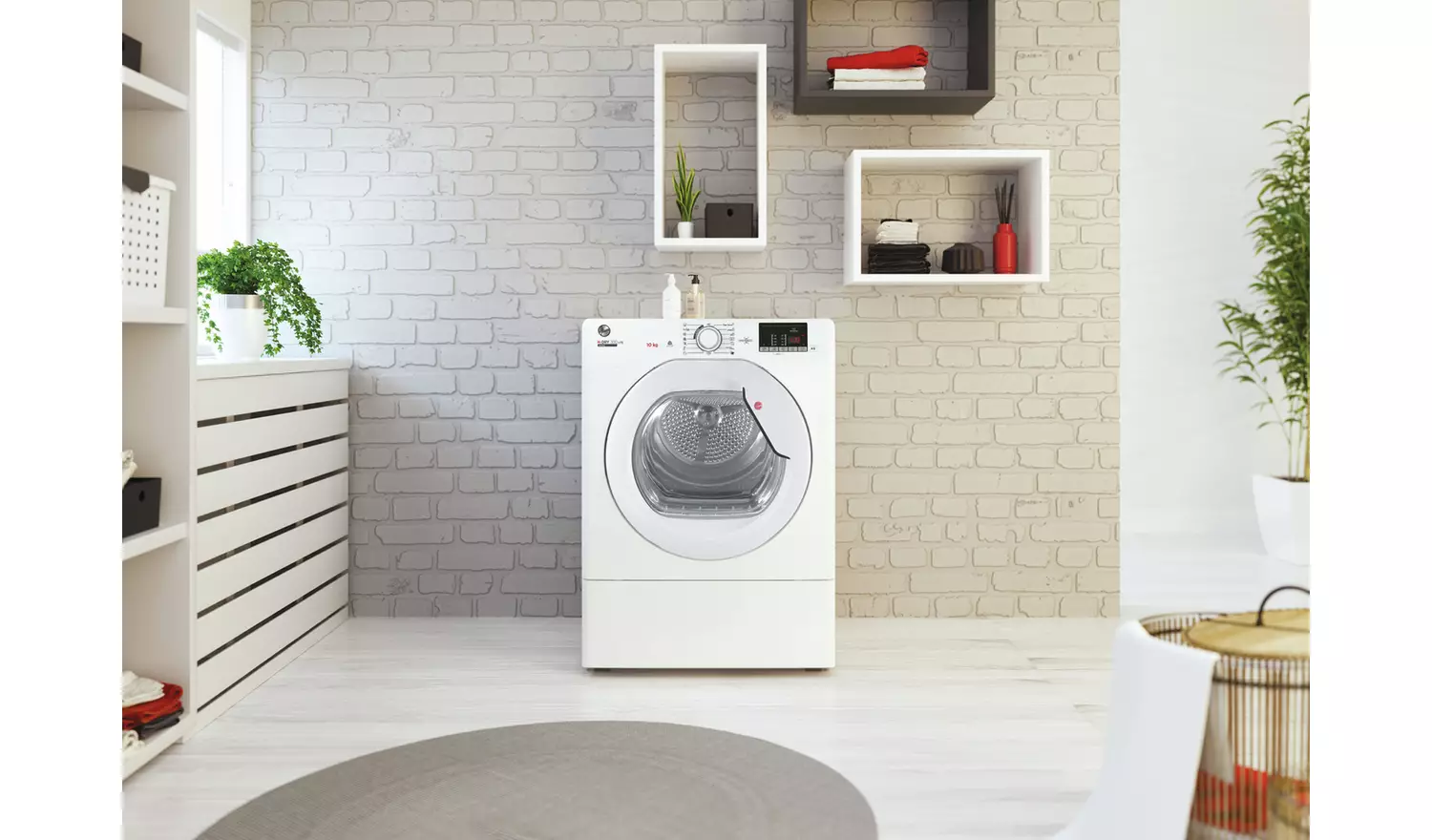 Hoover HLE V10DG-80 10KG Vented Tumble Dryer - White