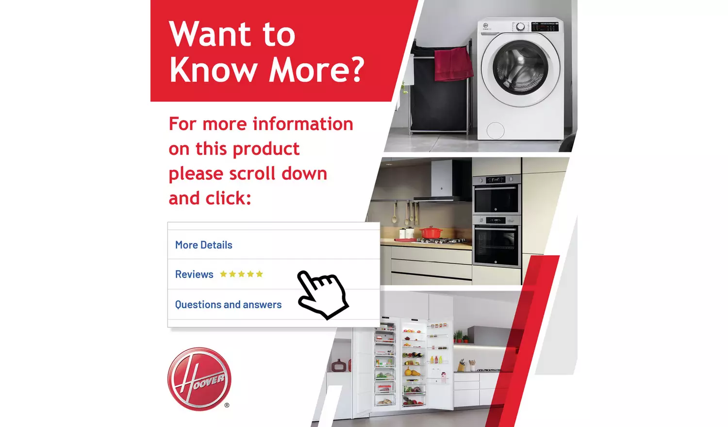 Hoover HLEC8LGB-80 8KG Condenser Tumble Dryer - Black