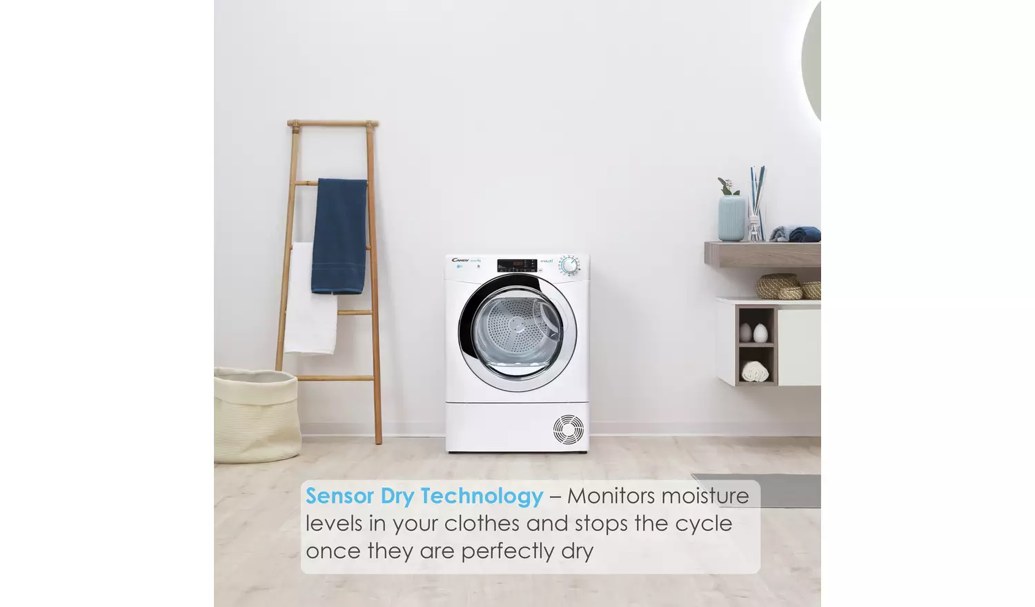 Candy CSOE H9A2DCE-80 9KG Heat Pump Tumble Dryer - White