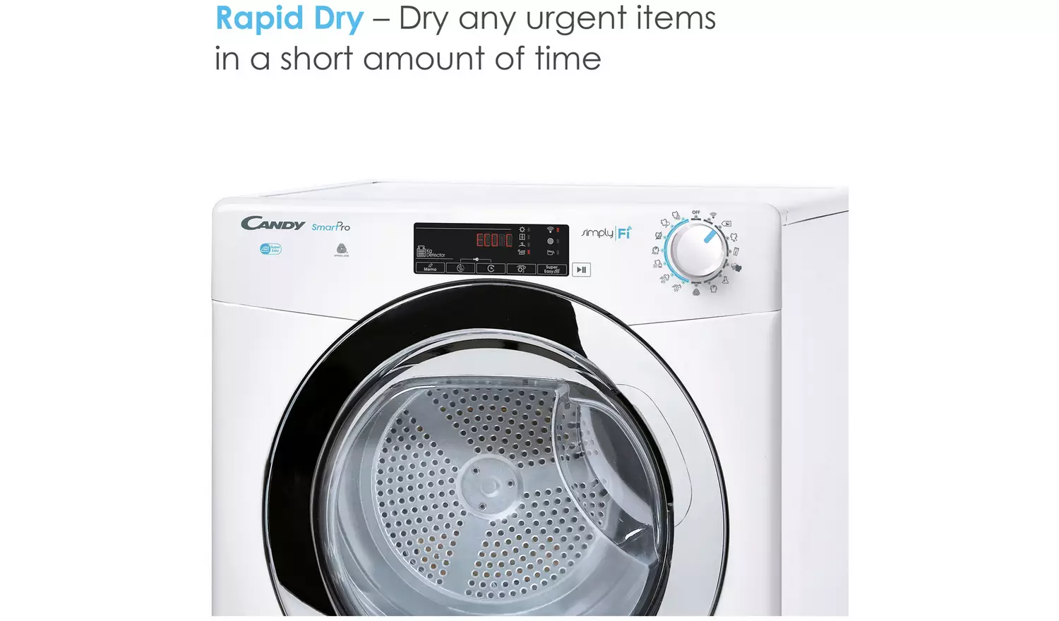 Candy CSOE H9A2DCE-80 9KG Heat Pump Tumble Dryer - White