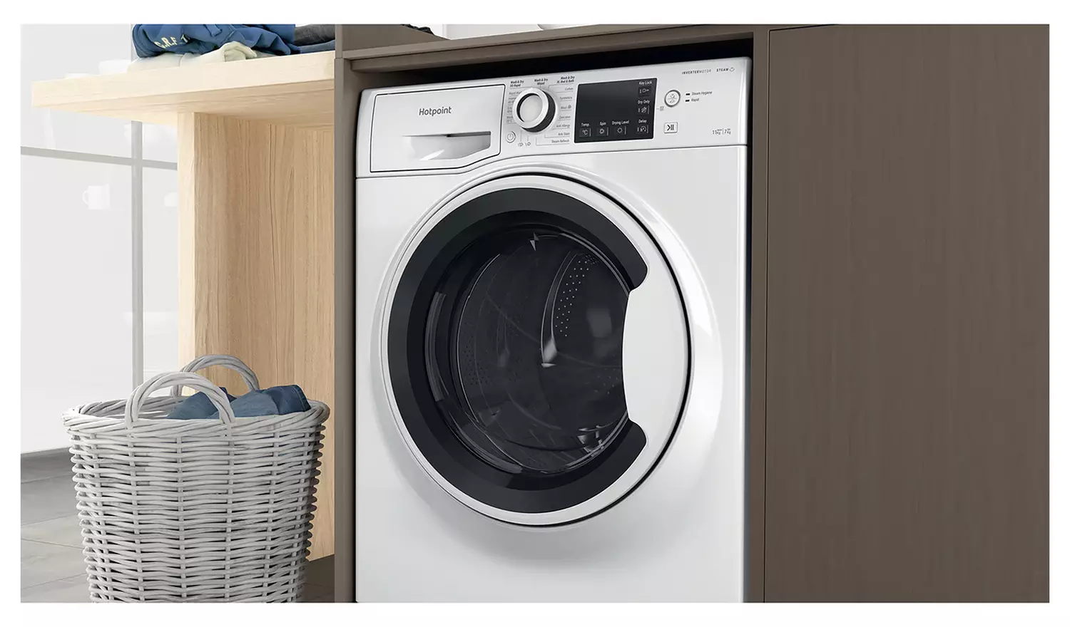 Hotpoint NDB11724UK 11/7KG 1400 Spin Washer Dryer - White