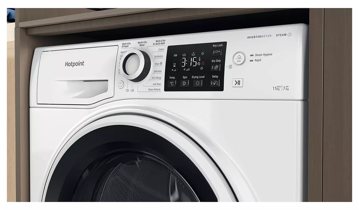 Hotpoint NDB11724UK 11/7KG 1400 Spin Washer Dryer - White