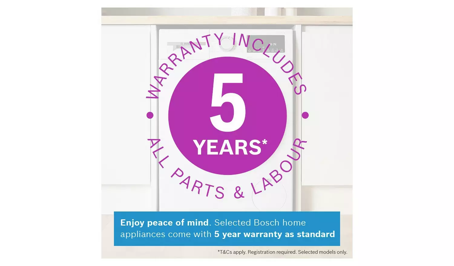 Bosch WNA144V9GB 9KG/5KG 1400 Spin Washer Dryer - White