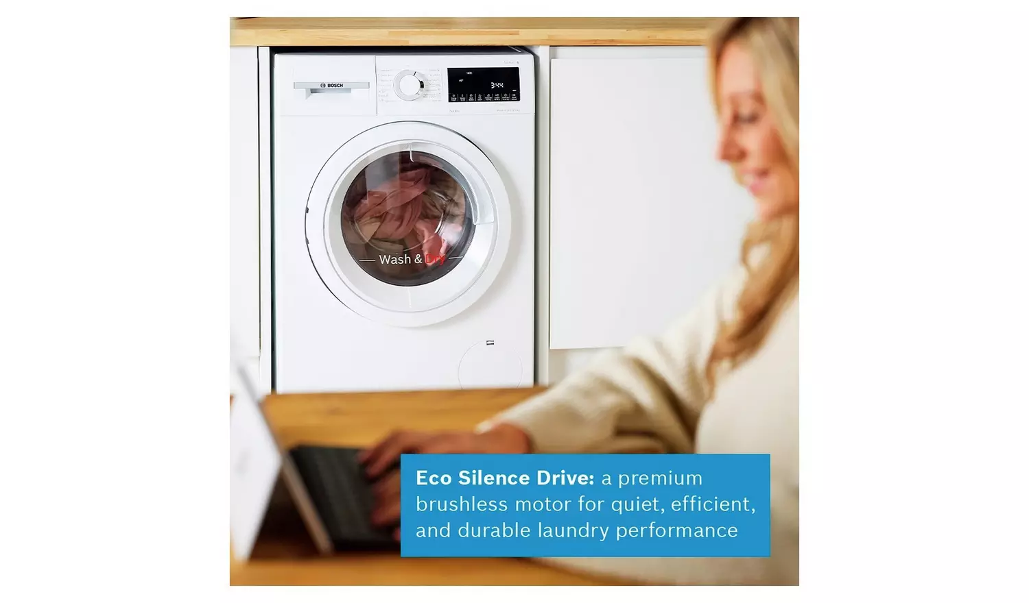 Bosch WNA144V9GB 9KG/5KG 1400 Spin Washer Dryer - White