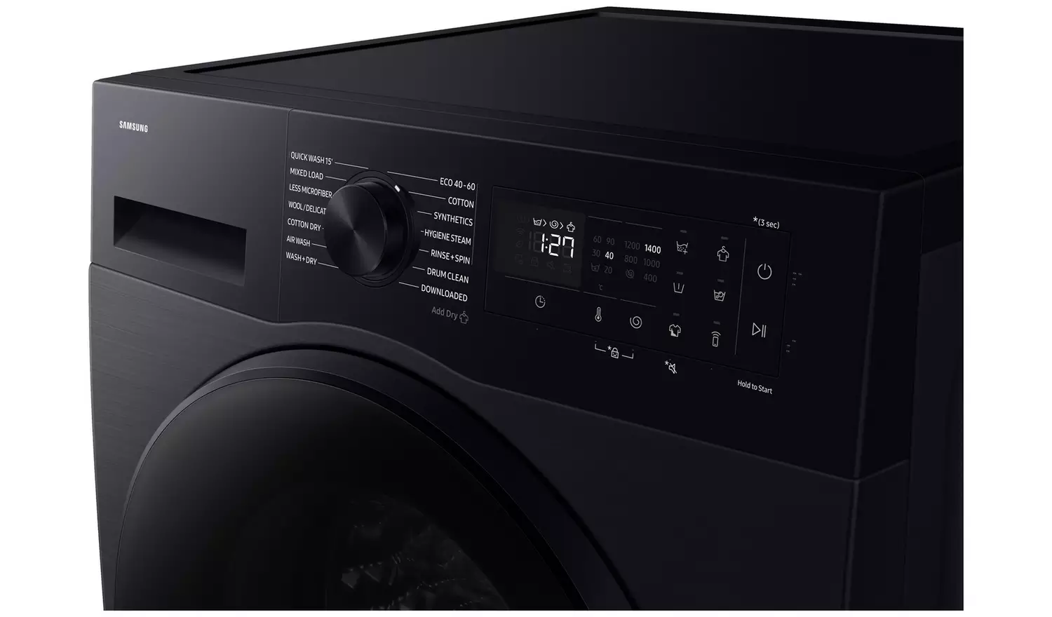 Samsung WD11DG5B15BBEU 11KG/6KG 1400 Spin Washer Dryer-Black