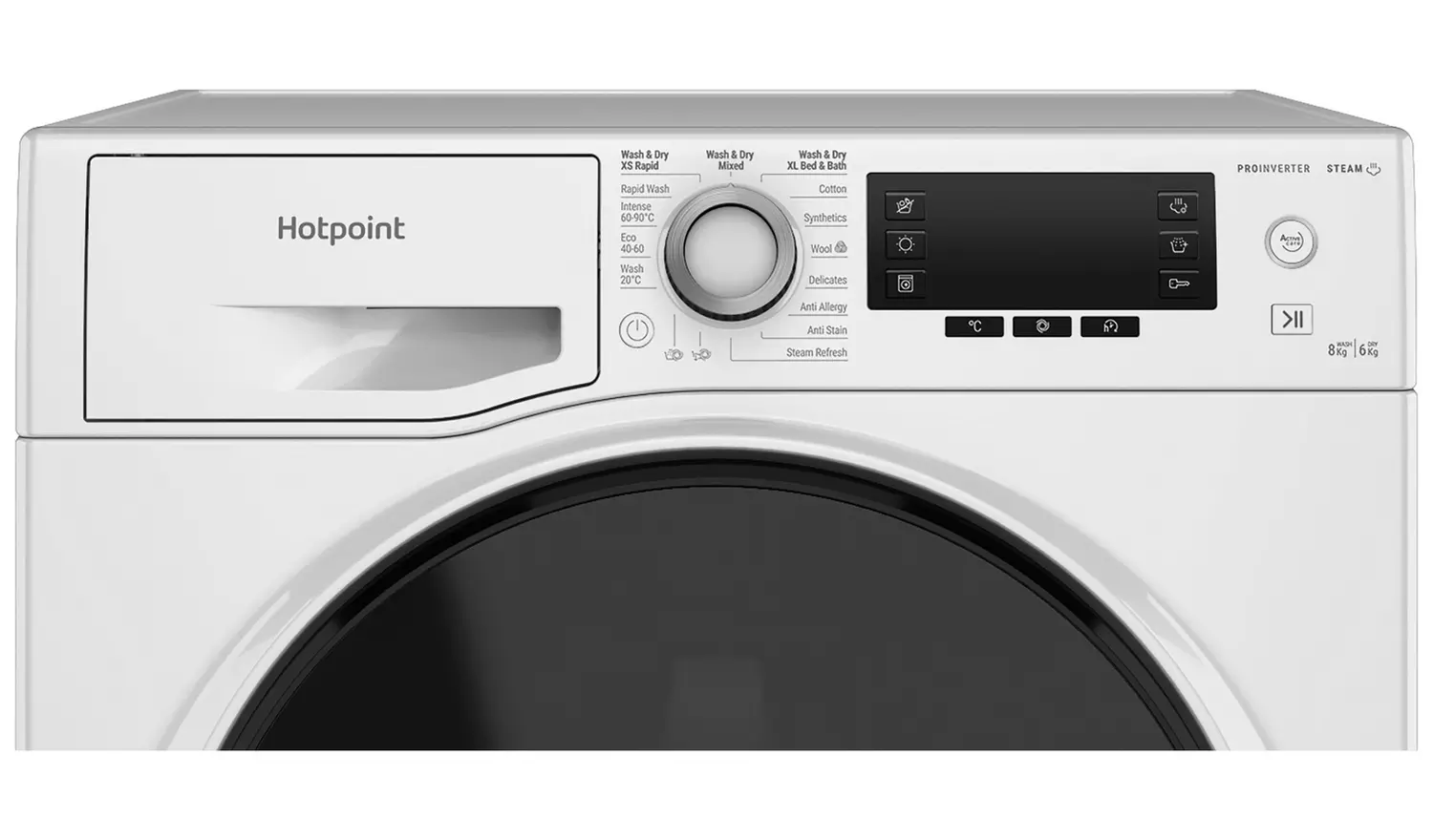 Hotpoint NDD86448WDAUK 8kg/6kg 1400 Spin Washer Dryer- White