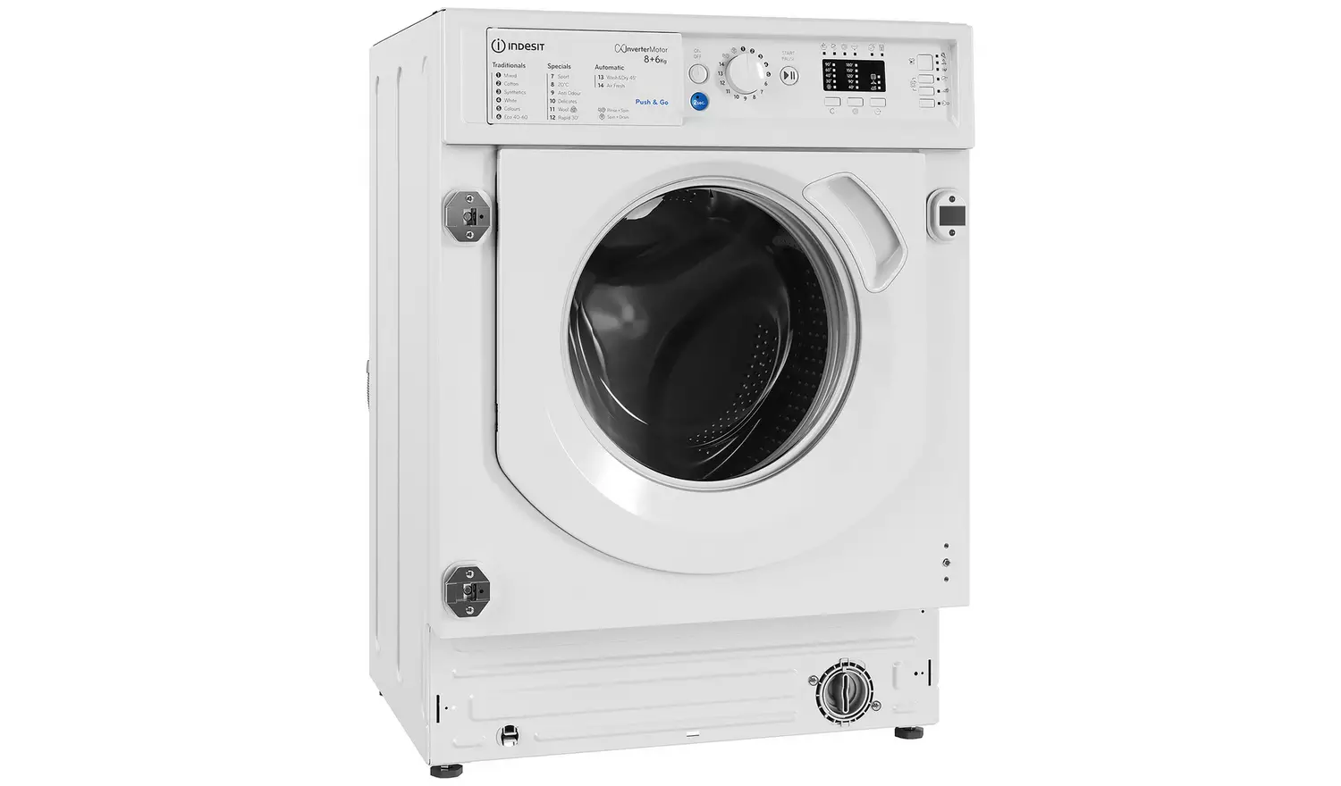 Indesit BIWDIL861485UK 8kg/6kg 1400 Spin Washer Dryer- White