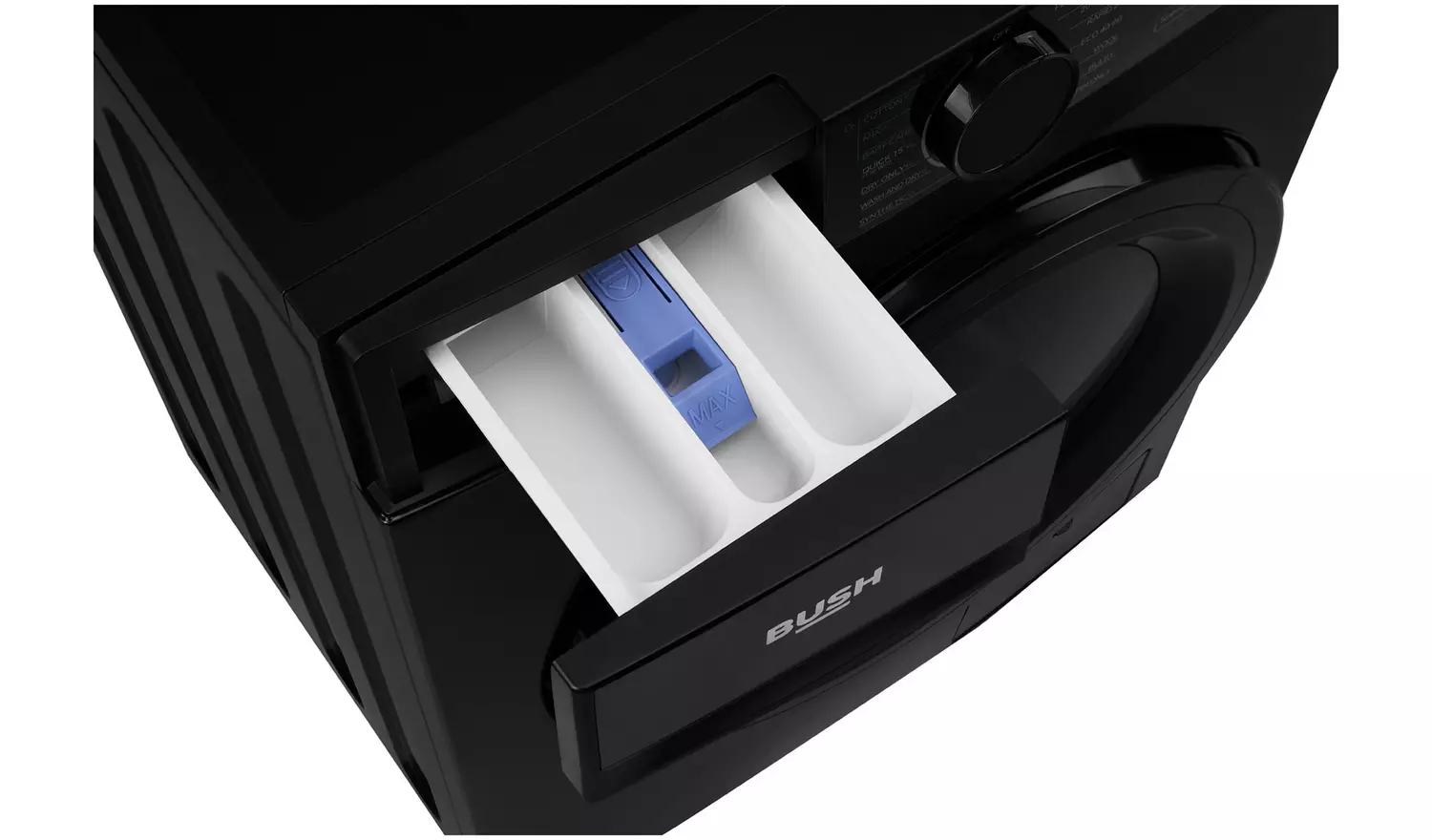 Bush WDSAA107B 10/7KG 1400 Spin Washer Dryer - Black