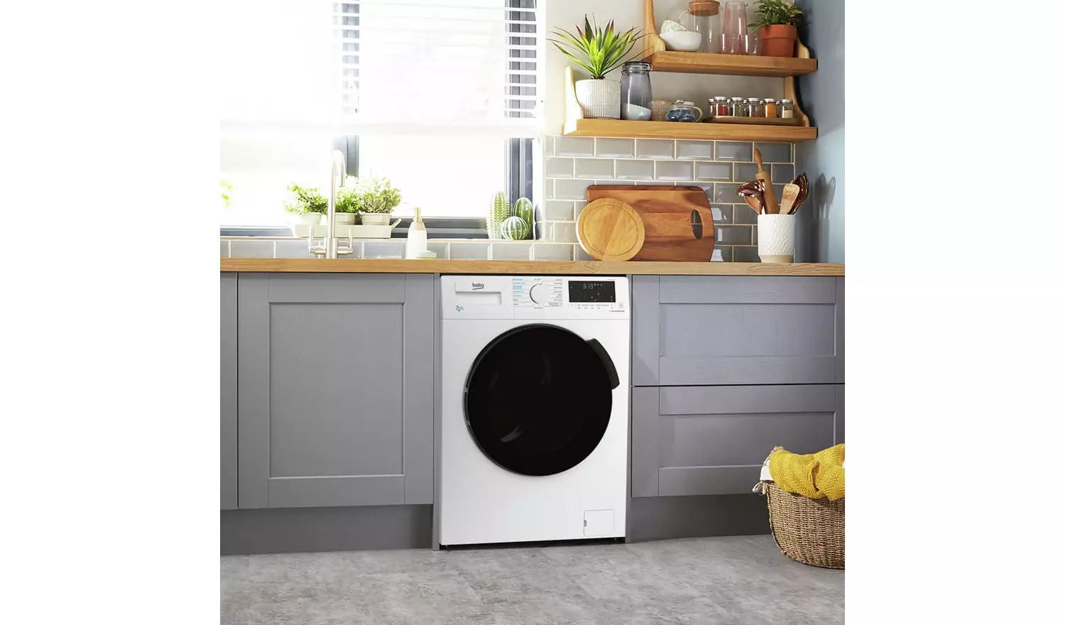 Beko WDL742431W 7KG / 4KG 1200 Spin Washer Dryer - White