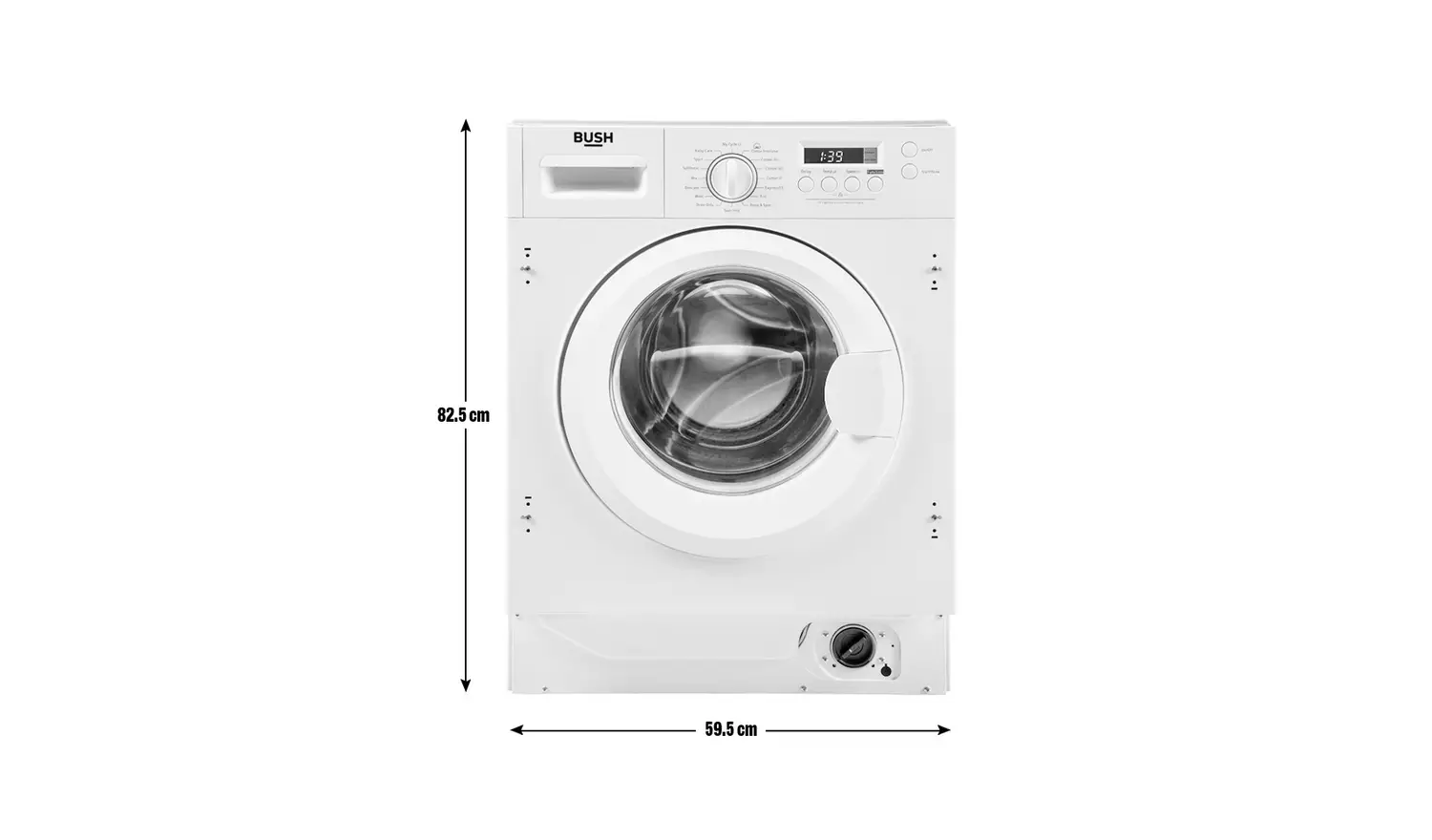 Bush WDSAEINT86 8KG/6KG 1400 Spin Washer Dryer - White