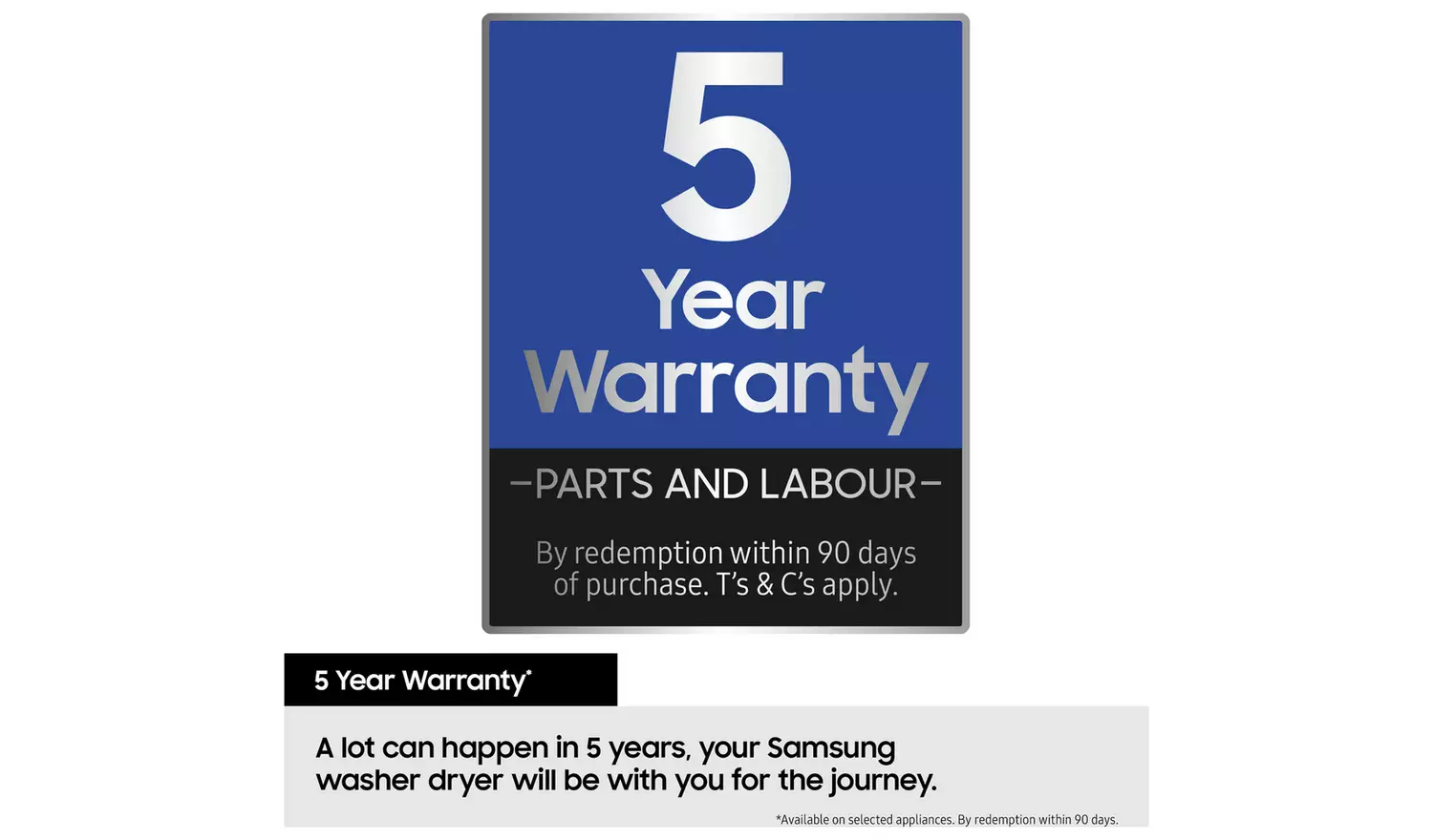 Samsung WD90TA046BX/EU 9KG/6KG 1400 Washer Dryer - Graphite