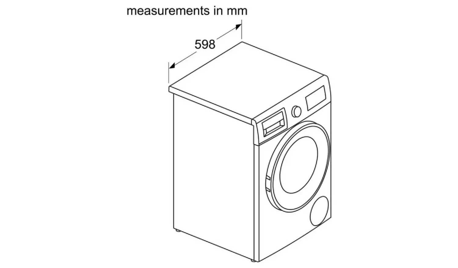 Bosch WNA134U8GB 8KG/5KG 1400 Spin Washer Dryer - White