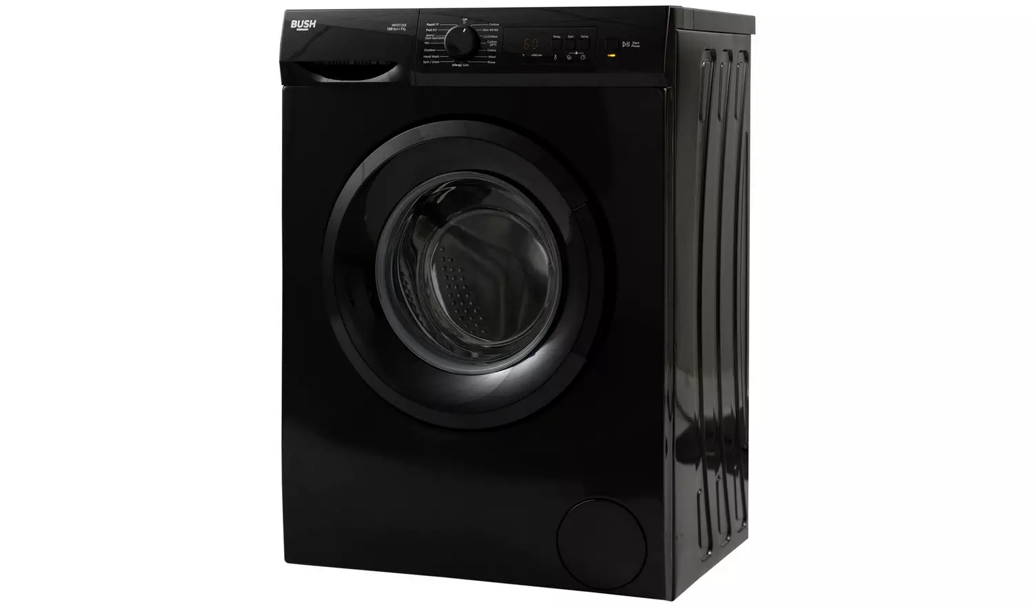 Bush WMT0712EB 7KG 1200 Spin Washing Machine - Black