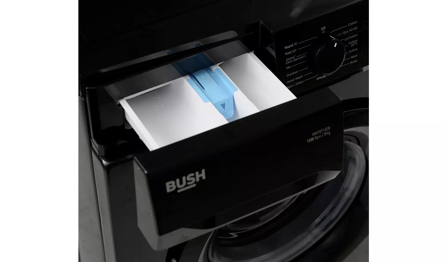 Bush WMT0712EB 7KG 1200 Spin Washing Machine - Black