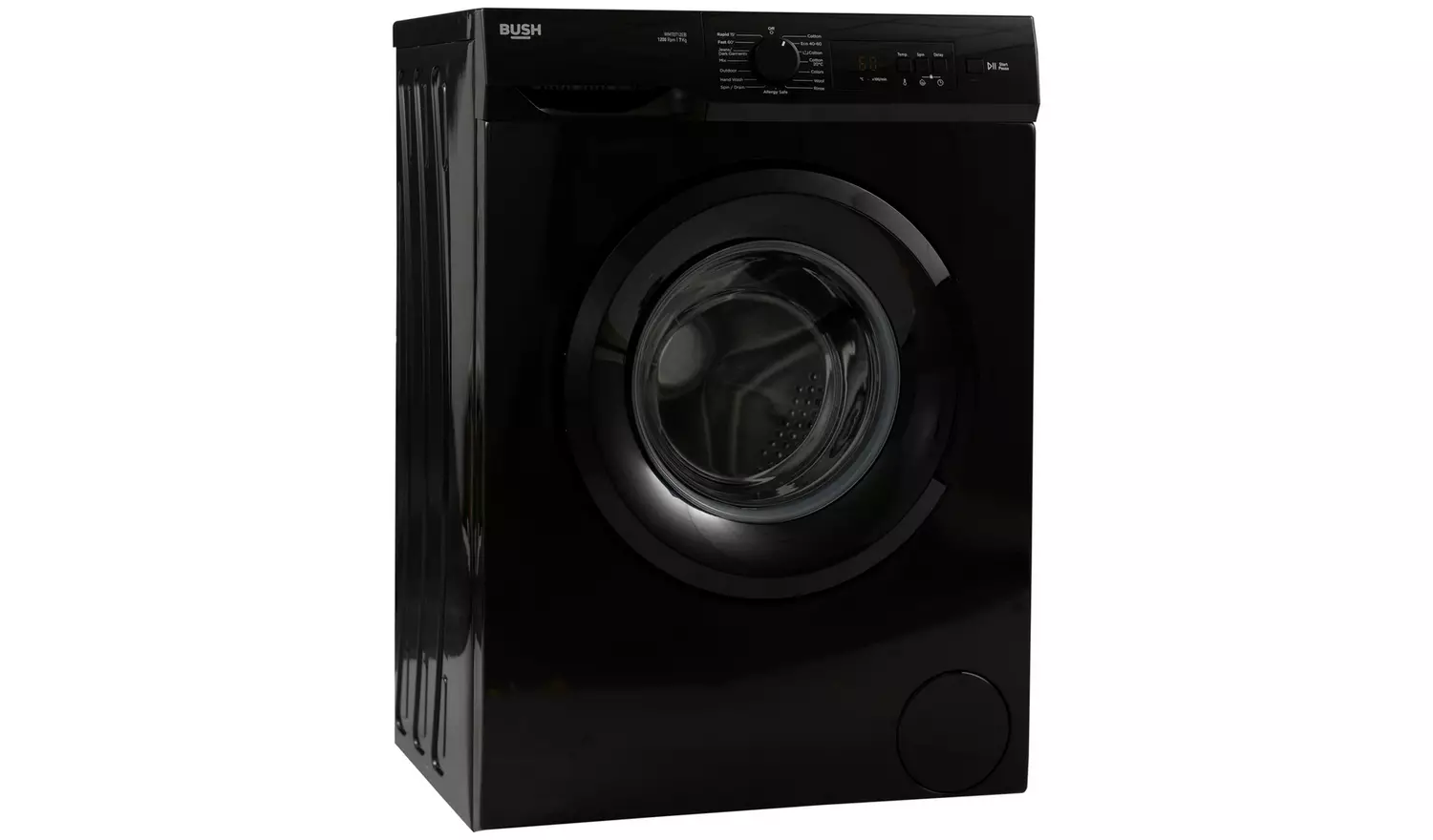 Bush WMT0712EB 7KG 1200 Spin Washing Machine - Black
