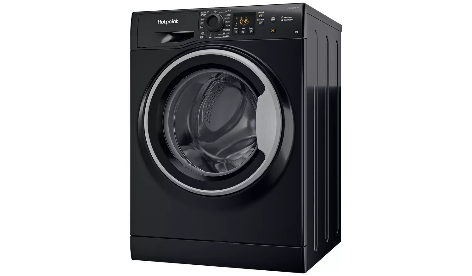 Hotpoint NSWM846BSUK 8KG 1400 Spin Washing Machine - Black