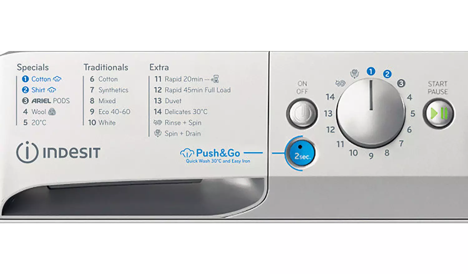 Indesit BWE71496XSVUK 7KG 1400 Spin Washing Machine - Silver