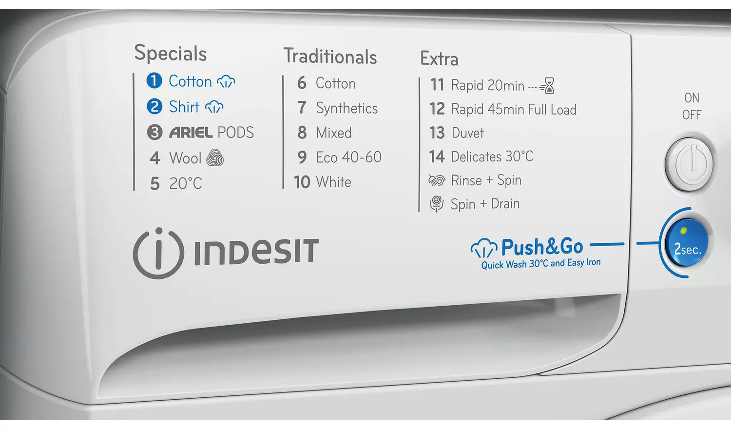 Indesit BWE91496XWVUK 9KG 1400 Spin Washing Machine - White