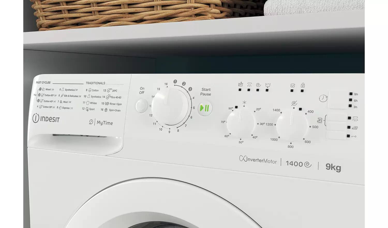 Indesit MTWC91495WUKN 9KG 1200 Spin Washing Machine - White