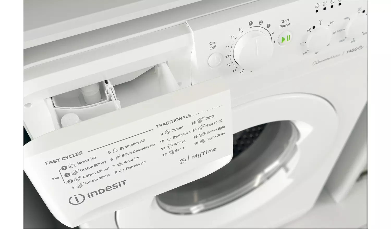 Indesit MTWC91495WUKN 9KG 1200 Spin Washing Machine - White