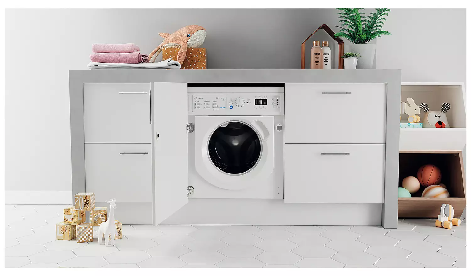 Indesit BIWMIL81485UK 8KG 1400 Integrated Washing Machine