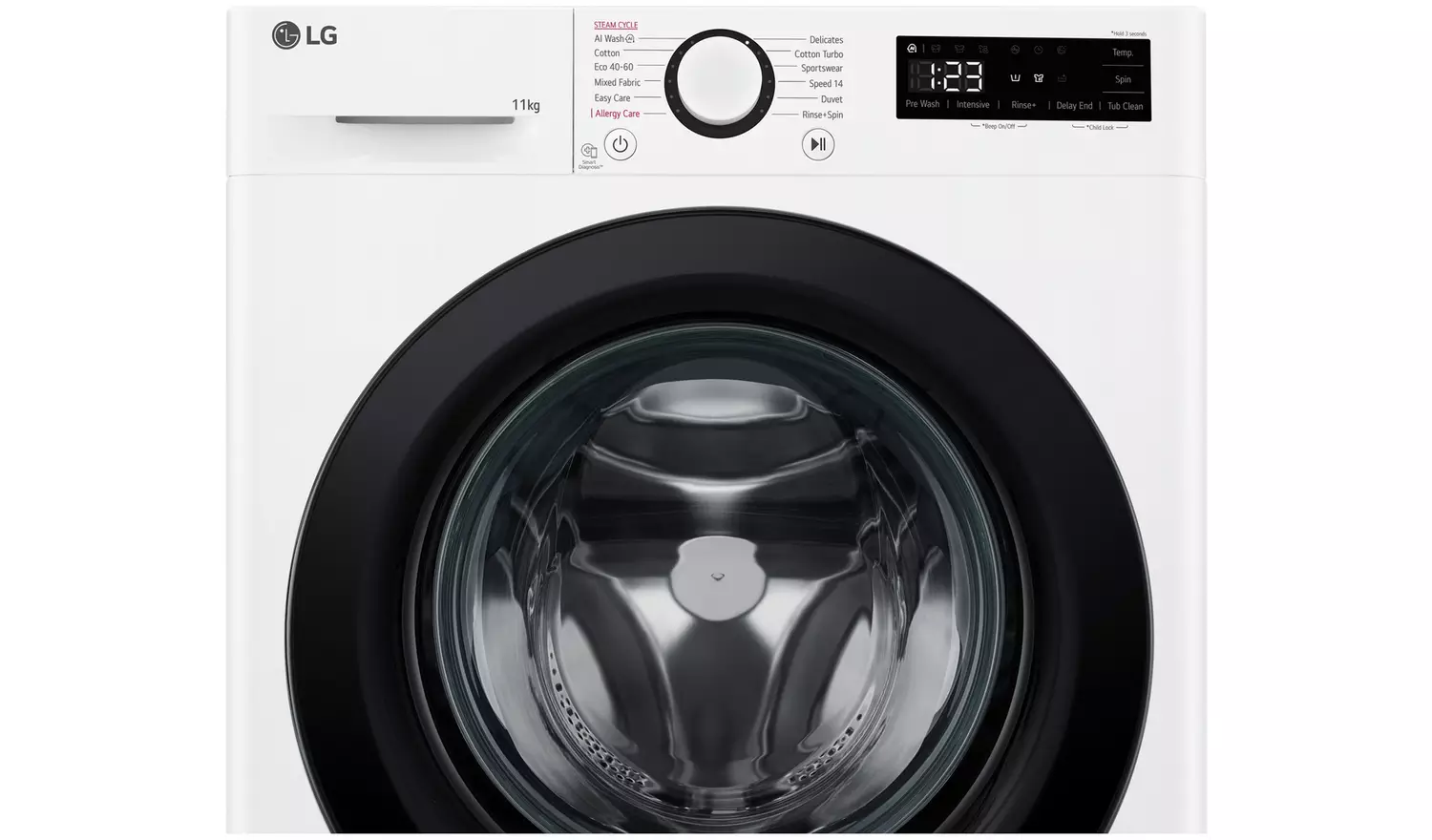 LG F4Y511WBLN1 11KG 1400 Spin Washing Machine - White