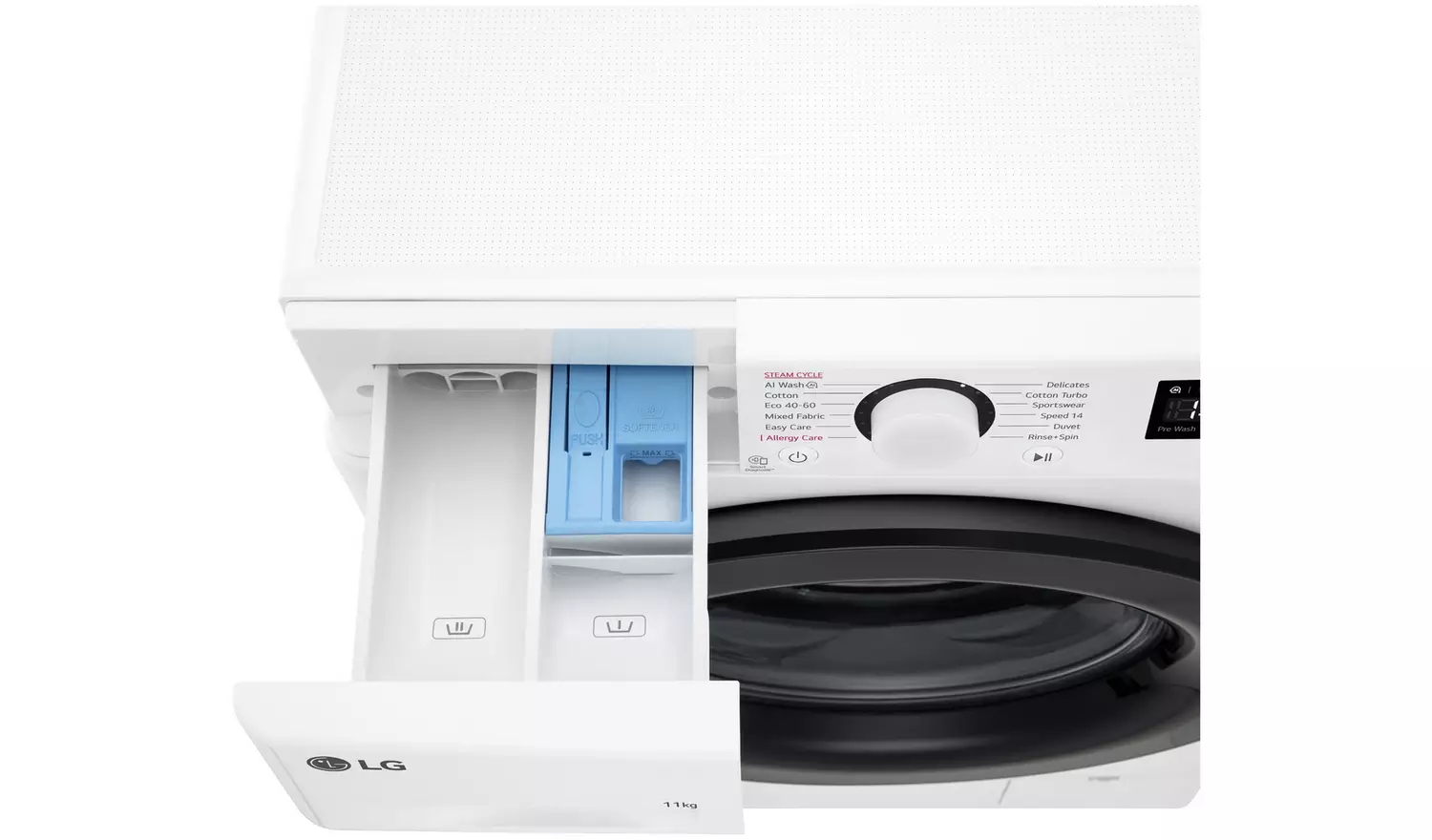 LG F4Y511WBLN1 11KG 1400 Spin Washing Machine - White